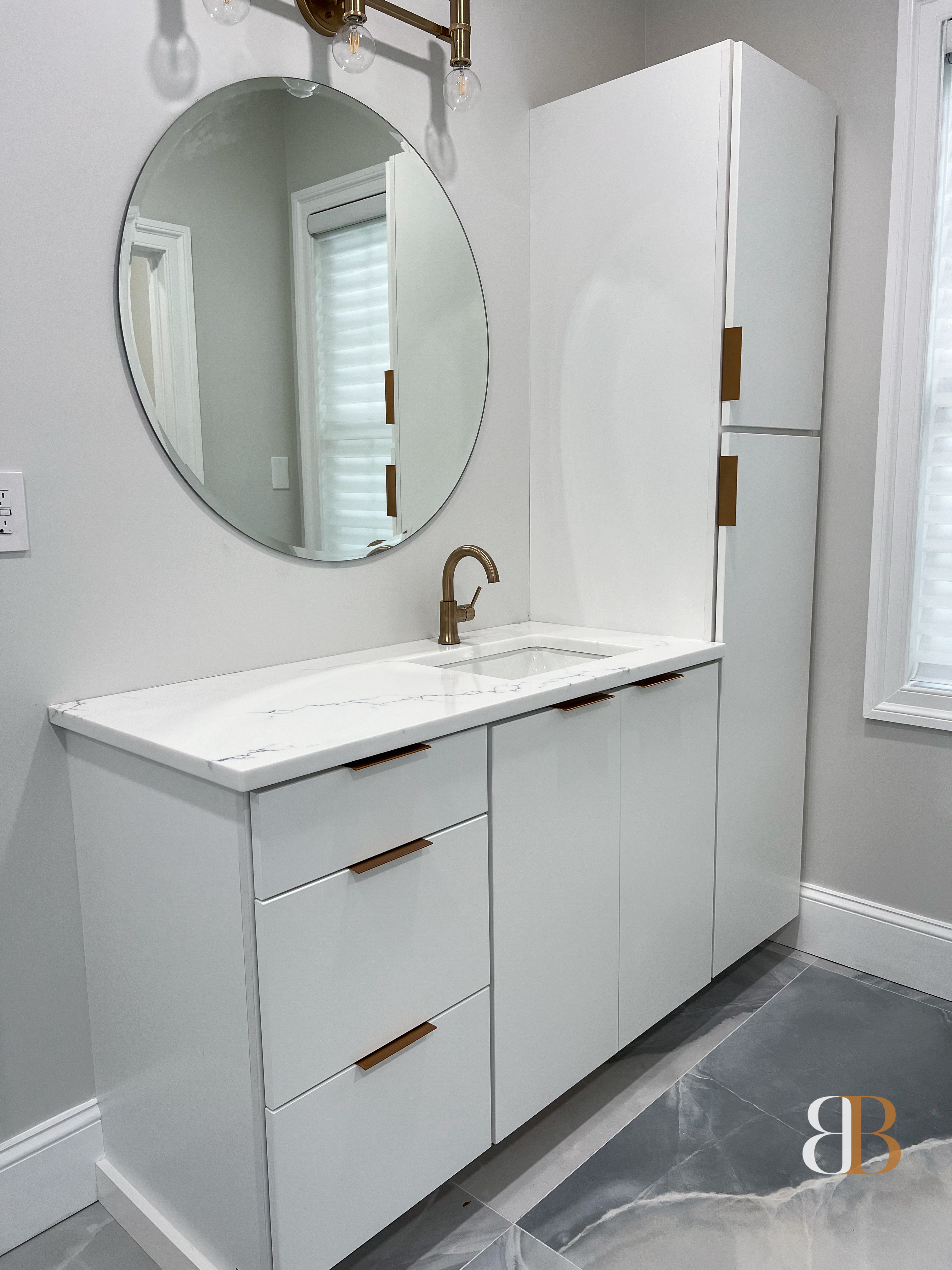 Contemporary bathroom remodel in Ambler by B&B Associates Creations — photo 9